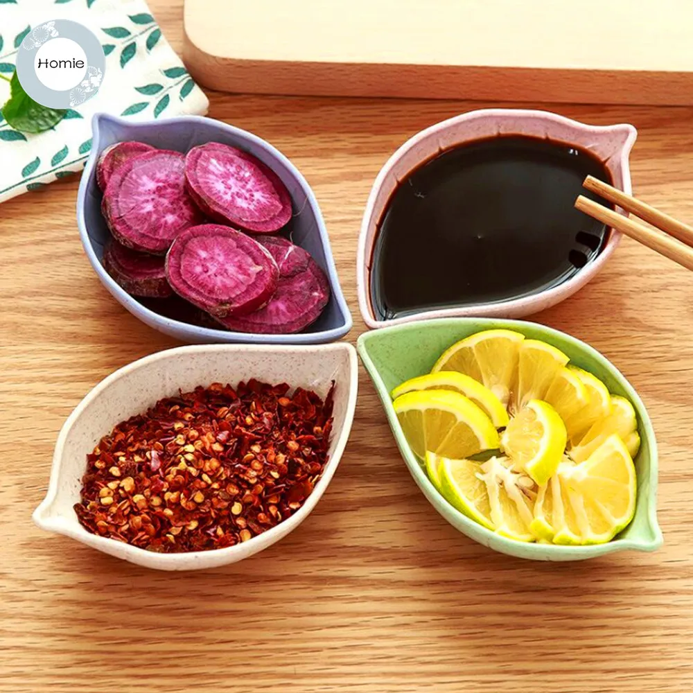 Homies спортивная 4 шт./компл. пшеничной соломы тарелка для соевого соуса