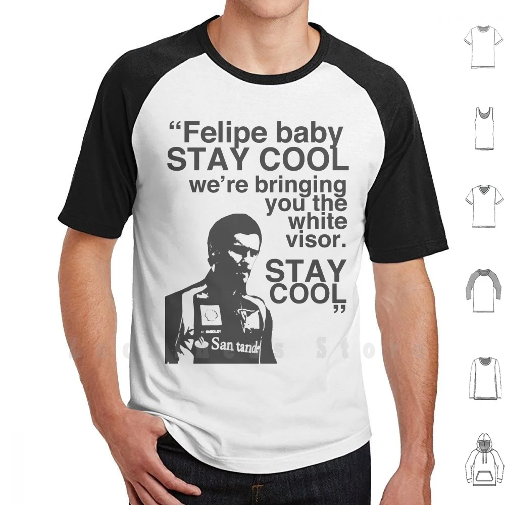 Футболка Felipe Baby Stay Cool сделай сам 100% хлопок 6xl цитата Massa Smedley трафарет типография