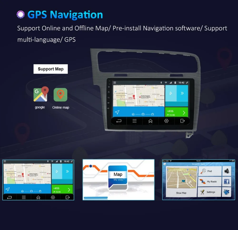 10," Android автомобильный DVD мультимедийный плеер gps для Volkswagen VW Golf 7 2013 аудио Радио стерео Навигатор bluetooth wifi 4G rds
