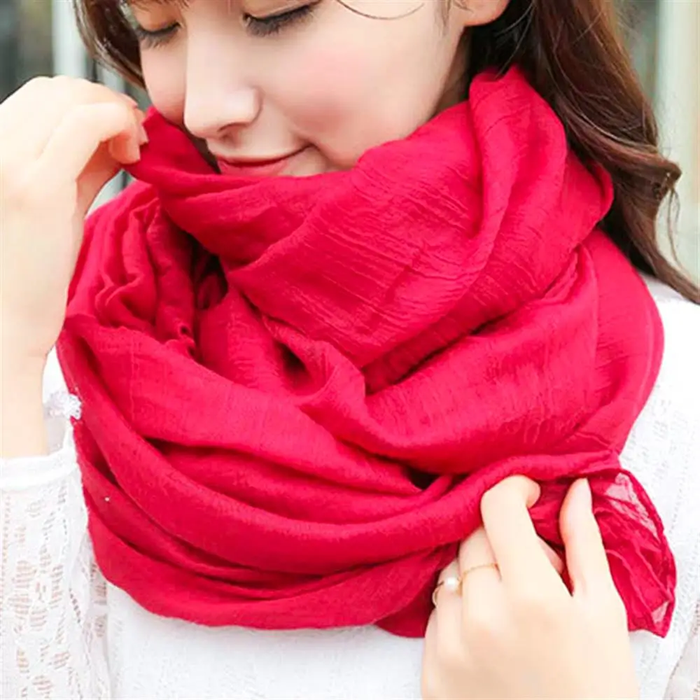 2019 женский осенний зимний шарф Пашмина накидка Роскошная теплая однотонная