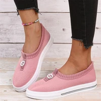 new large size sports womens shoes spring autumn fashion womens casual shoes womens platform sneakers mesh running loafers