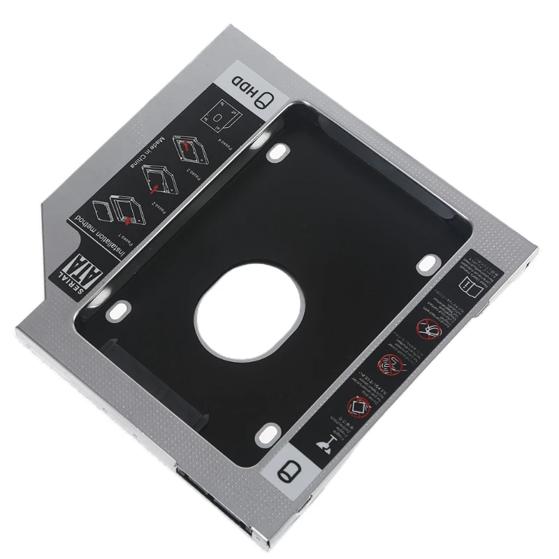 

SSD/HDD Mounting Bracket 2.5" SATA SSD External 9.5mm Caddy Metal Holder Hard Drive Bay Adapter for Notebook Desktop PC QXNF