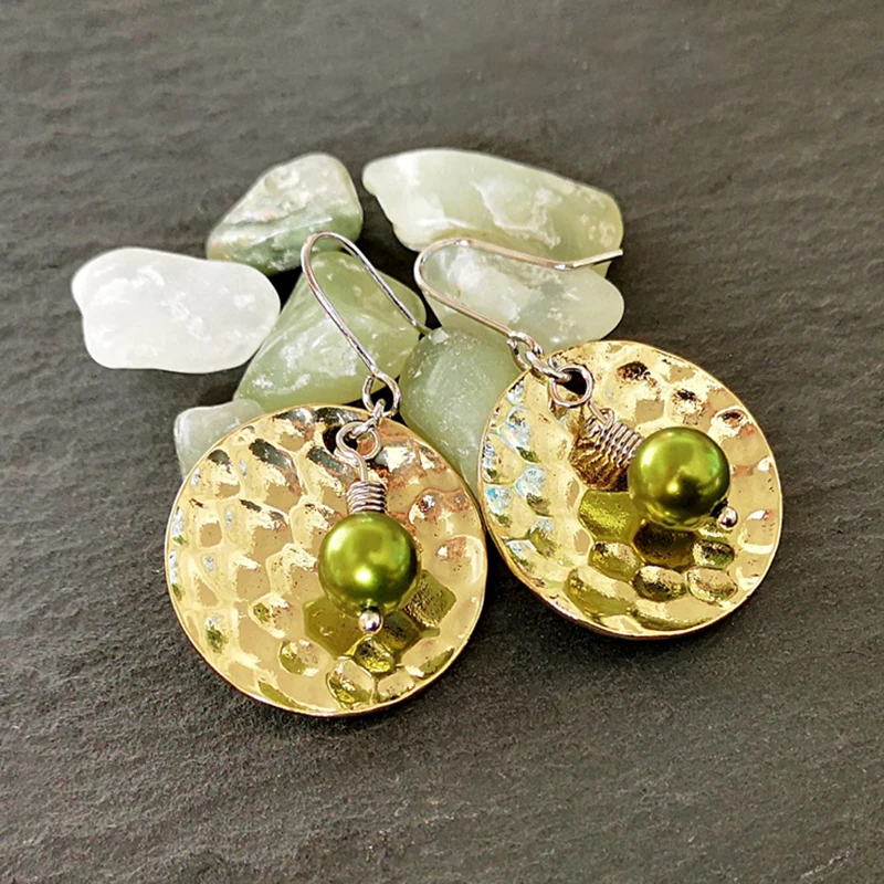 Винтажные этнические гравировочные круглые висячие серьги Подвесные для женщин