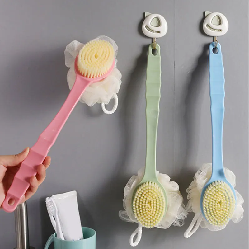 

Щетка с длинной ручкой для ванны и душа для тела, массажные щетки, отшелушивающий скраб, массажер для кожи, щетка для ванной комнаты