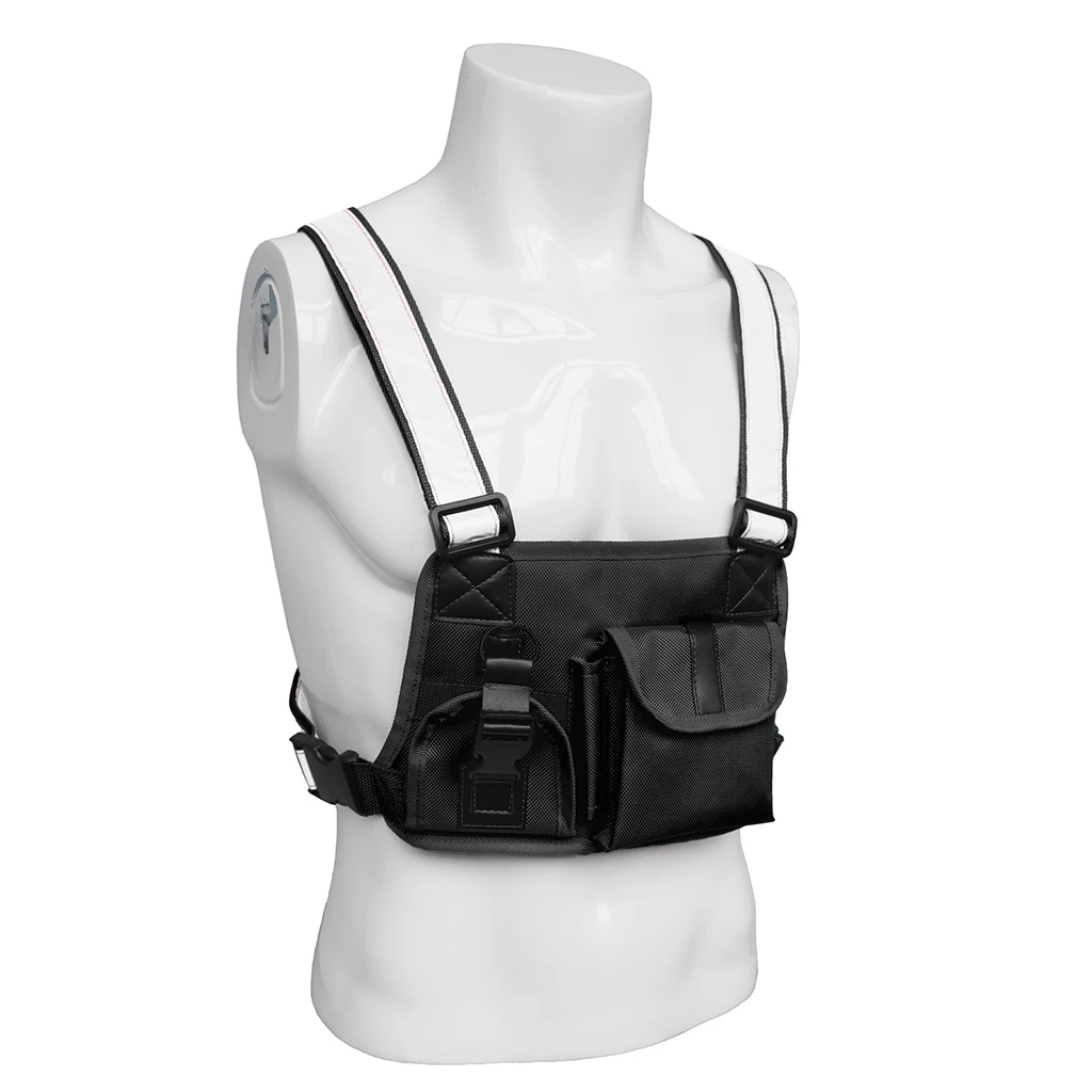 Radio Pocket Chest Harness Front Pack Pouch Holster Vest Rig Multifunctional Phone Holder Utility Gadget | Спорт и развлечения