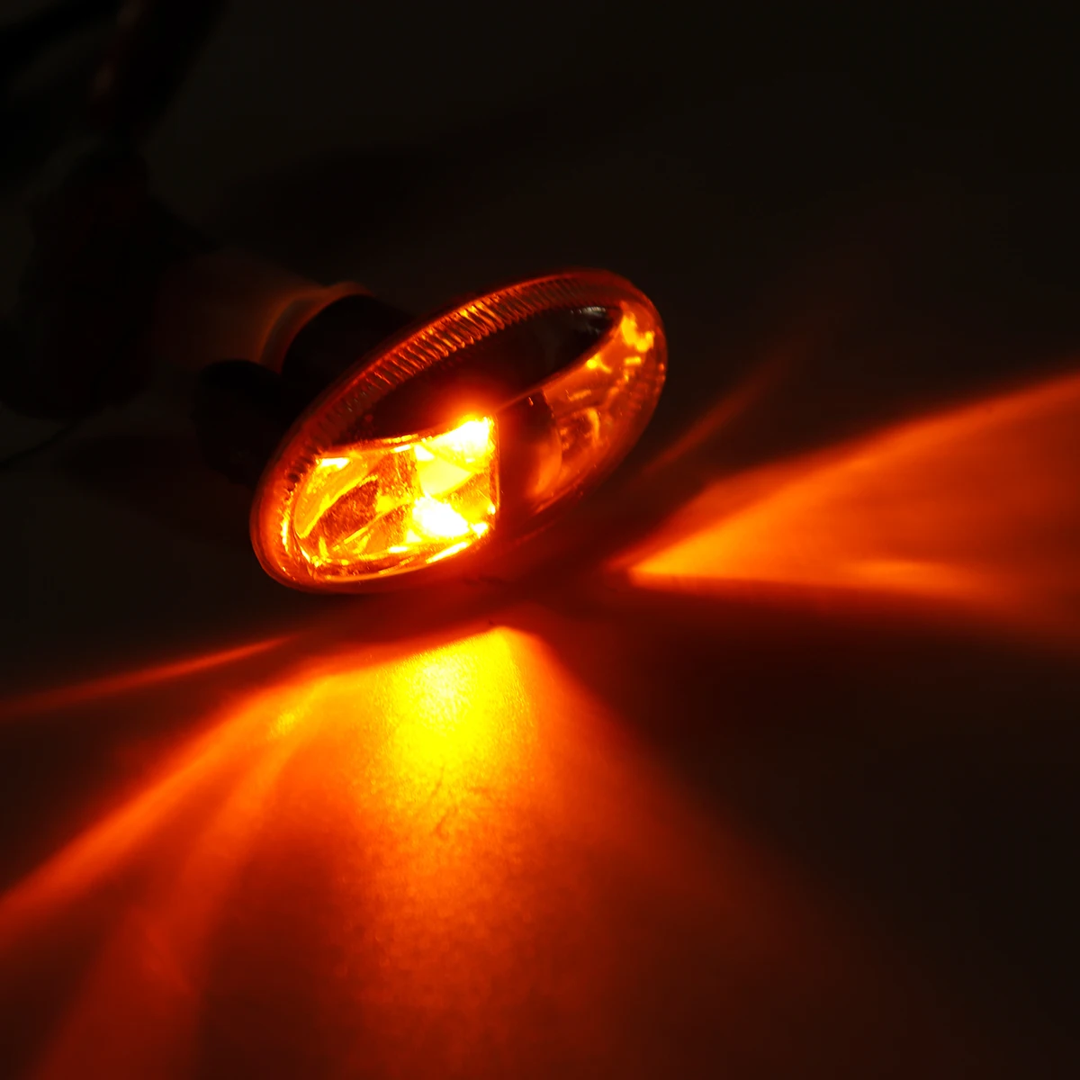 Пара автомобильных указателей поворота желтые боковые лампы для Peugeot 206 307 107 407 301