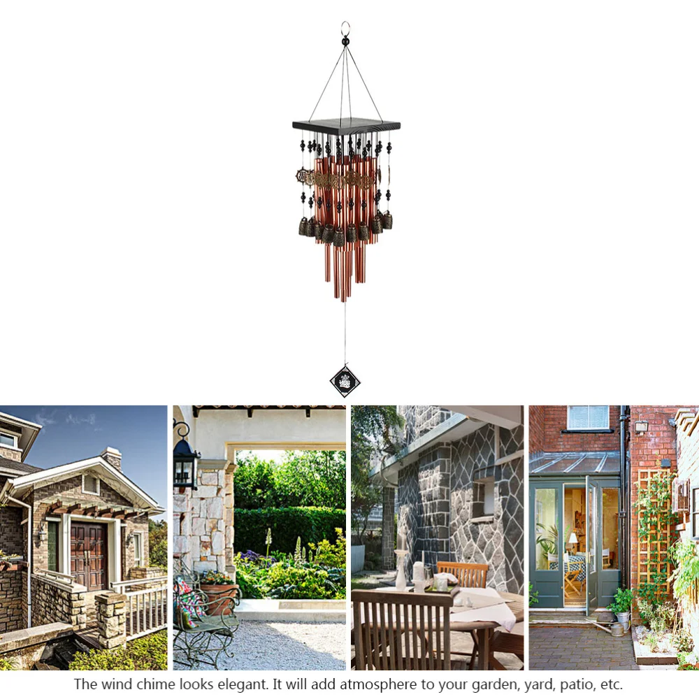 

1pc Metal Aluminum Tube Wind Chime Home Outdoor Pendent Balcony Ornaments
