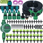 KESLA 5-50 м DIY микро система капельного орошения сад автоматический самополив цветок таймер контроллер наборы wРегулируемая капельница