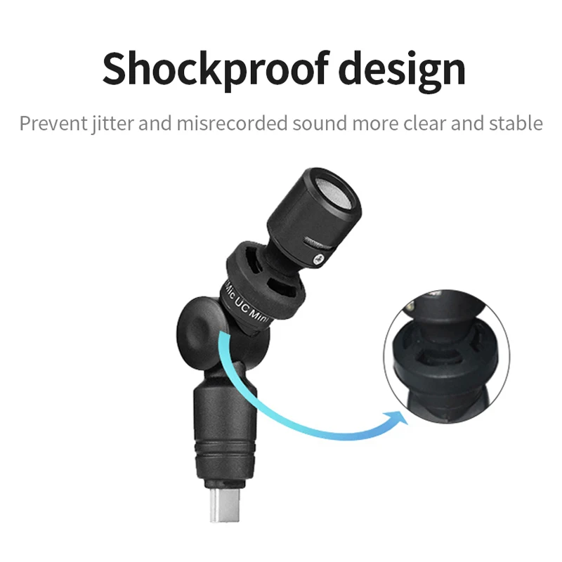 Saramonic Smartmic Di /UC миниатюрный гибкий конденсаторный микрофон с разъемом Lightning/Type C