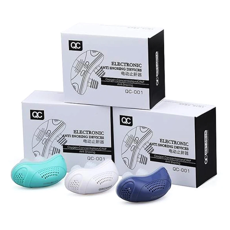 

1 Set Prevention Electric Anti Snoring Electronic Device Sleep Stop Snore Aid Stopper