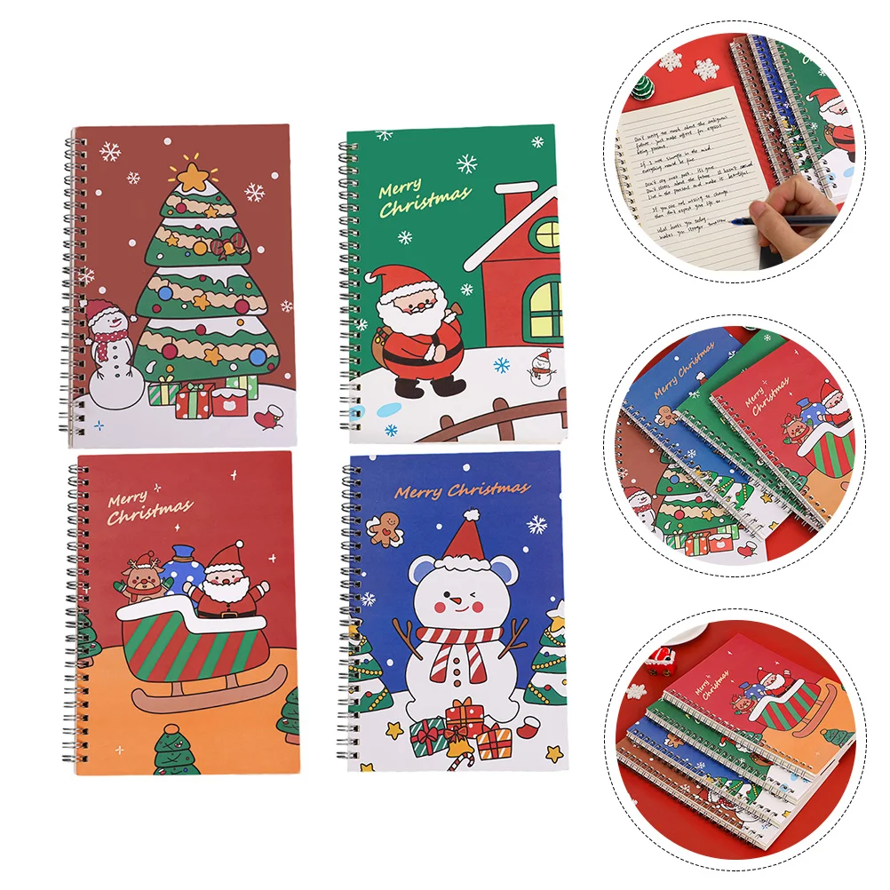 

4 Pcs Adorable Notepads Exquisite Notepads Students Diary Office Supplies (Assorted Color)