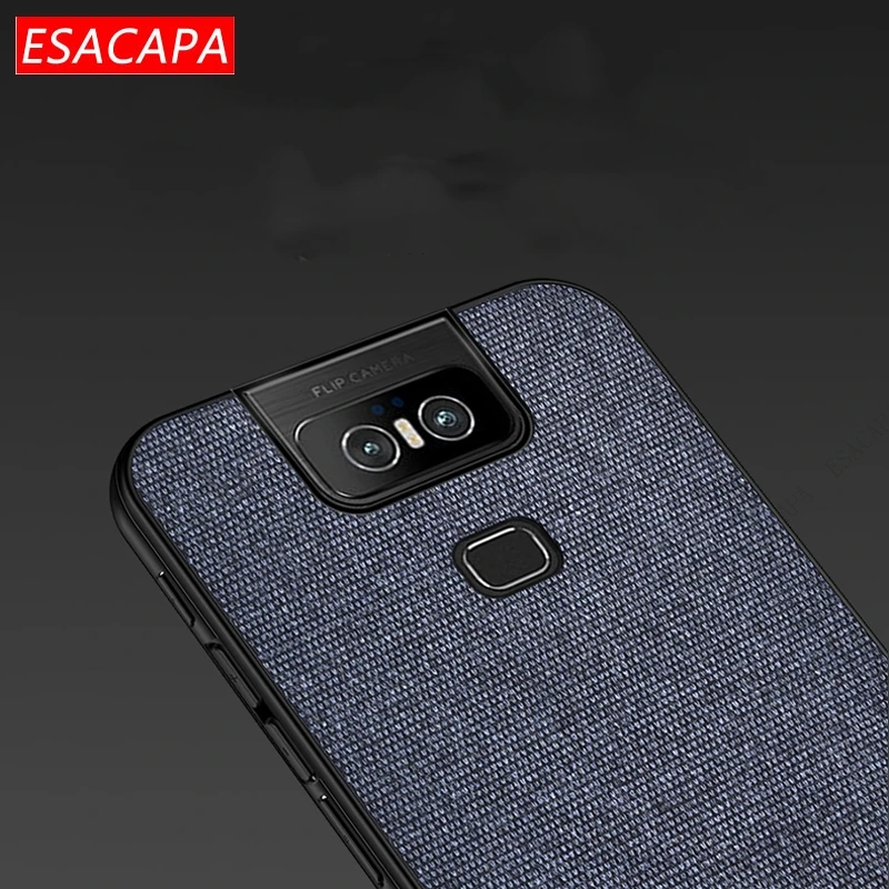 Роскошный тканевый чехол для телефона ASUS Zenfone 6 6Z сращивающийся Мягкий Кожаный