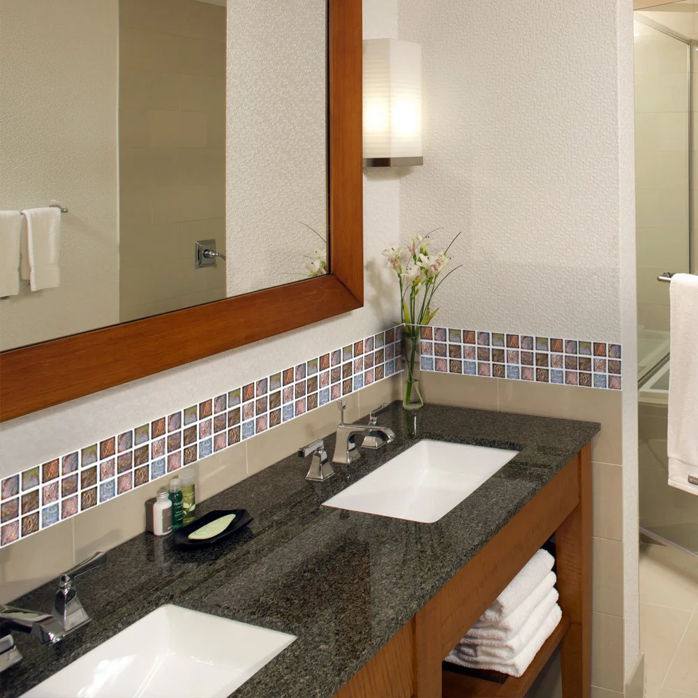 Наклейка для имитационной плитки Funlife водостойкая самоклеящаяся наклейка ванной