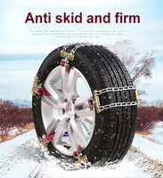 universal steel anti skid and firm wheel tire emergency chain wear resistant steel high drainage strong grip car snow chain road