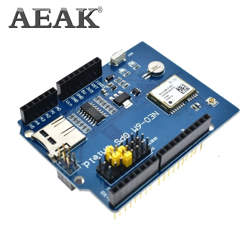 AEAK NEO 6M GPS Φ Плата расширения модуля Щит SPI UART с слотом для SD карты Arduino UNO R3