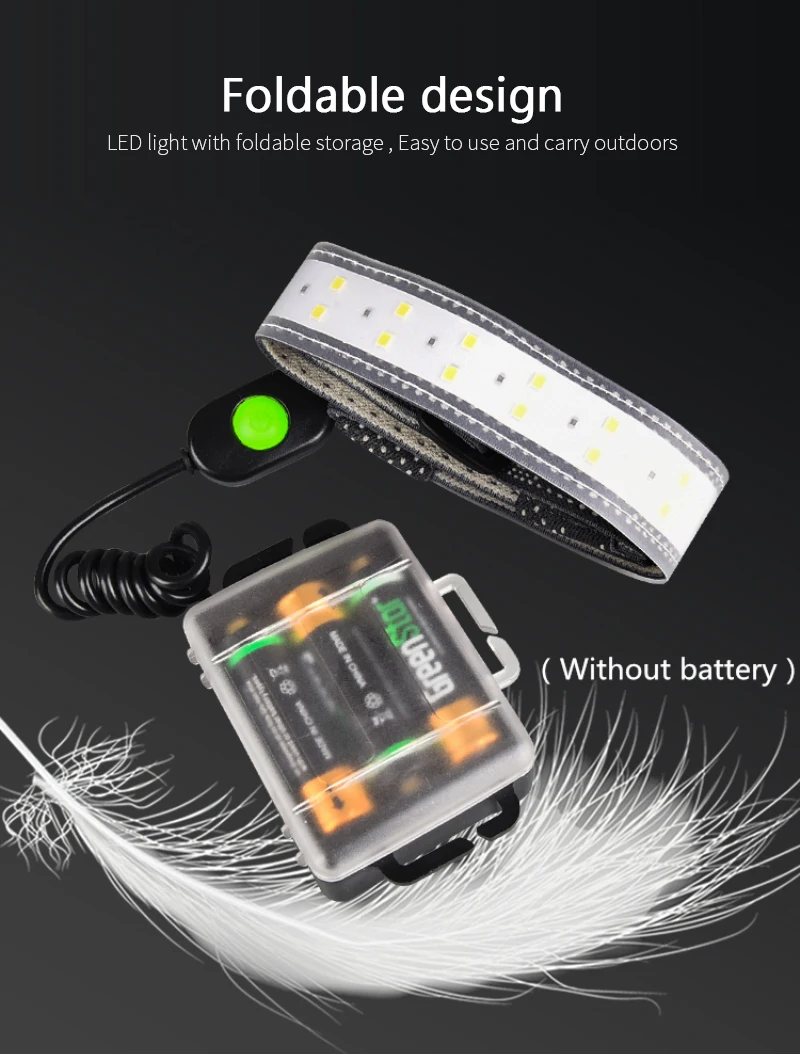 

26LED 350LM Portable Outdoor Headlamp Light And Soft Riding Headband Lamp Waterproof Emergency Flashlight