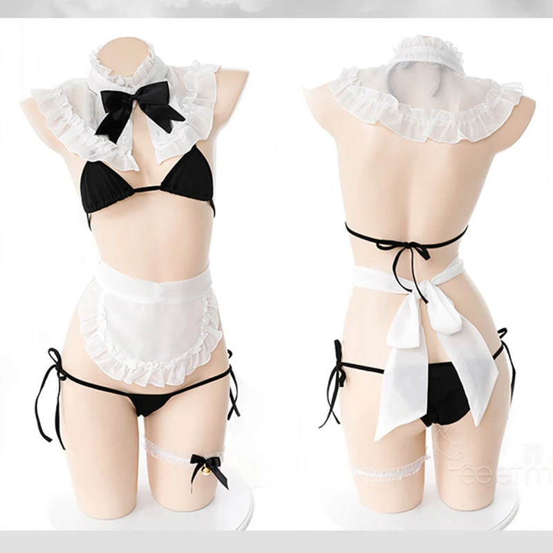 Женский сексуальный трехконечный страстный костюм Униформа соблазнительное