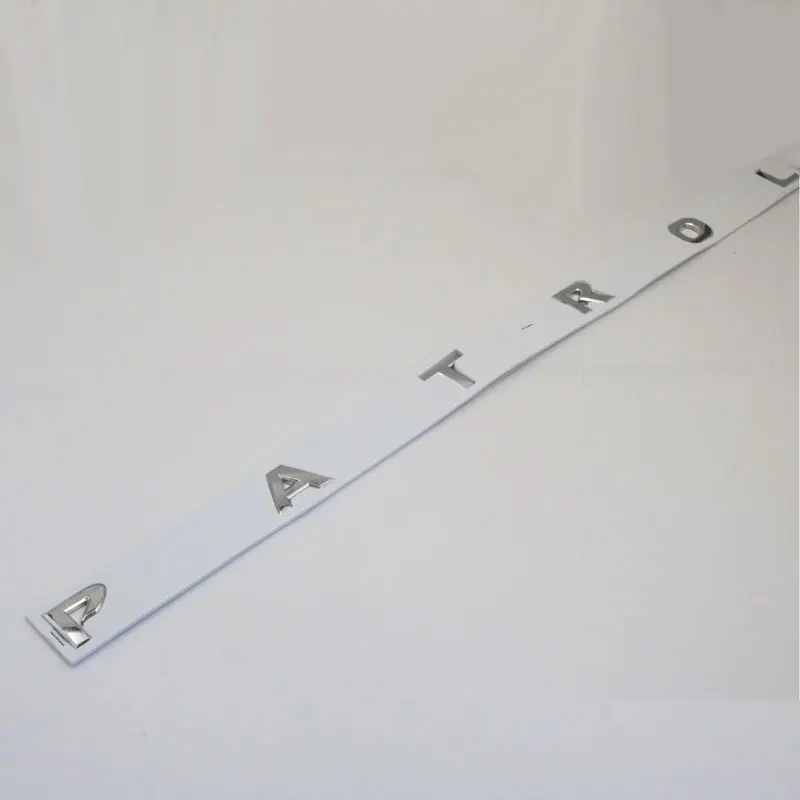 ABS хромированный Серебряный автомобильный передний капот патруль 3D буквы значок