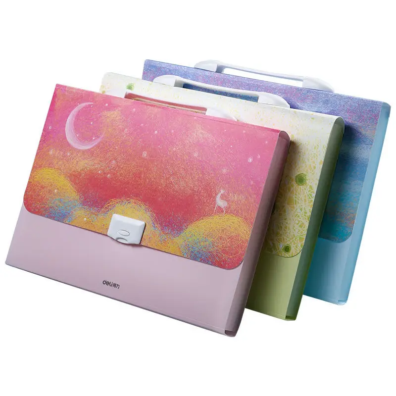 

Бумажная папка WXICQ A4, многослойная прозрачная папка-вкладыш для студентов, многофункциональная книга для хранения данных