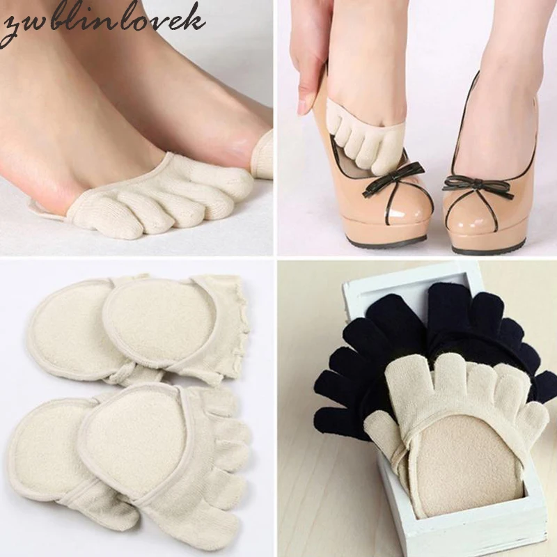 Женские носки Yogis губчатая силиконовая подкладка противоскользящая с открытым