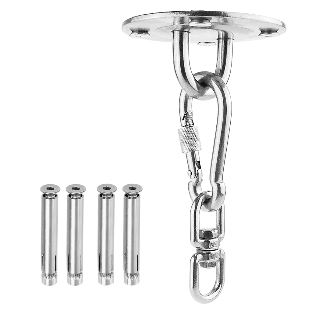 

Hammock Chair Swivel Hook Swing Hanging Kit Mount Hardware Stainless Steel