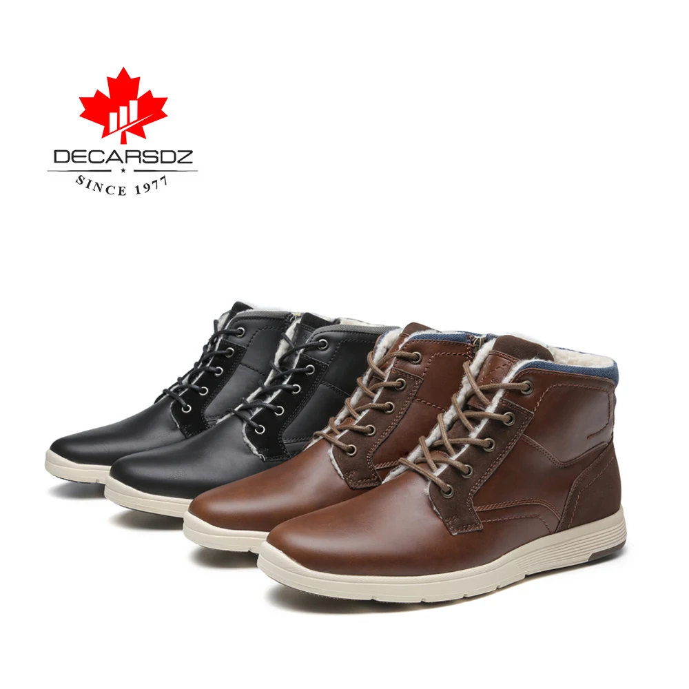 2019 Мужские осенне-зимние модные ботильоны мужские ботинки уличные Новые Теплые