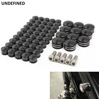 66pcs motorcycle bolt cover cnc engine motor topper head bolts caps for harley softail twin cam fat boy deluxe custom 2007 2017