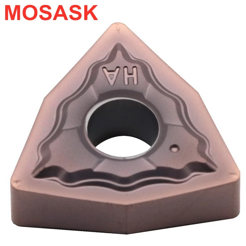 Mocask WNMG 10 шт. WNMG080404-HA ZM30 обработка нержавеющей стали обработка Вольфрама Твердосплавные вставки
