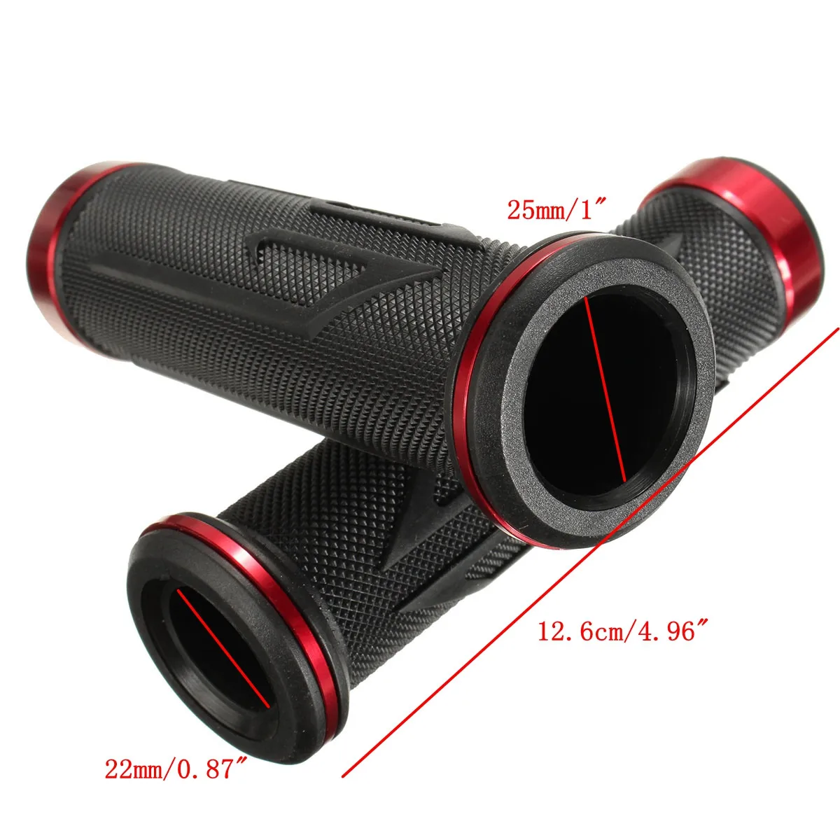 

Universal Handlebar Grips Motorcycle Motorbike Handle Bar Rubber Fit 7/8inch 22m For Handlebar For Yamaha For Honda For Suzuki