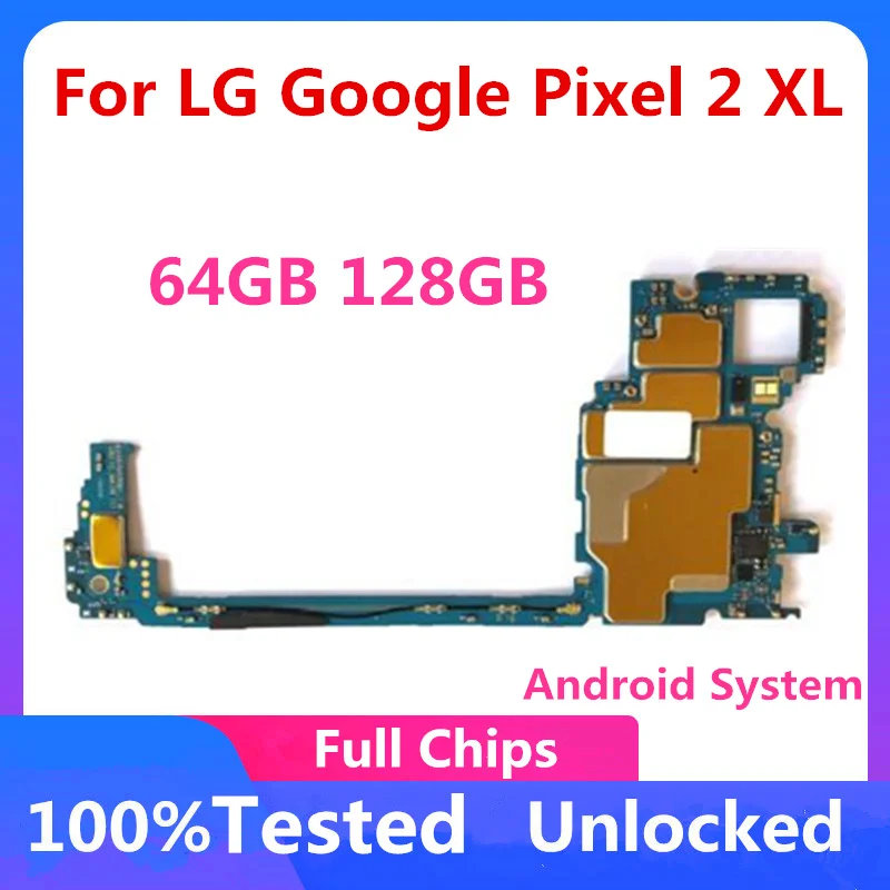 Оригинальная разблокированная материнская плата для LG Google Pixel 2 XL 64 ГБ 128