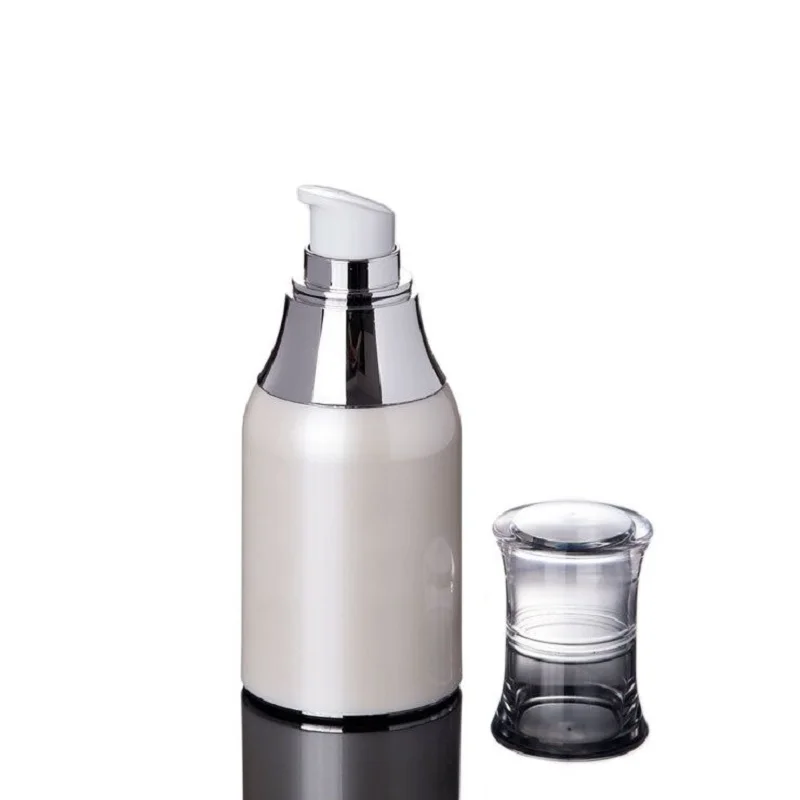 10 шт./лот 50 мл 100 30 г белая элегантная пустая безвоздушная баночка для крема