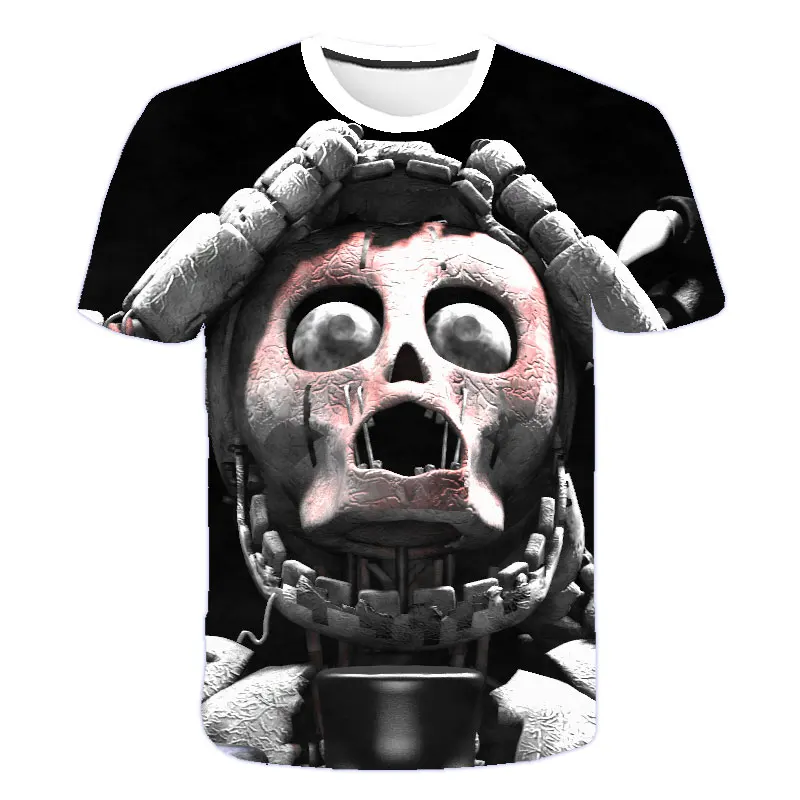 

New Game of Five Nights at Freddy's T-Shirt Funny Children's T Shirt Tops Boys&Girls Clothes 4-14 Year Kids T Shirt Cartoon Tees