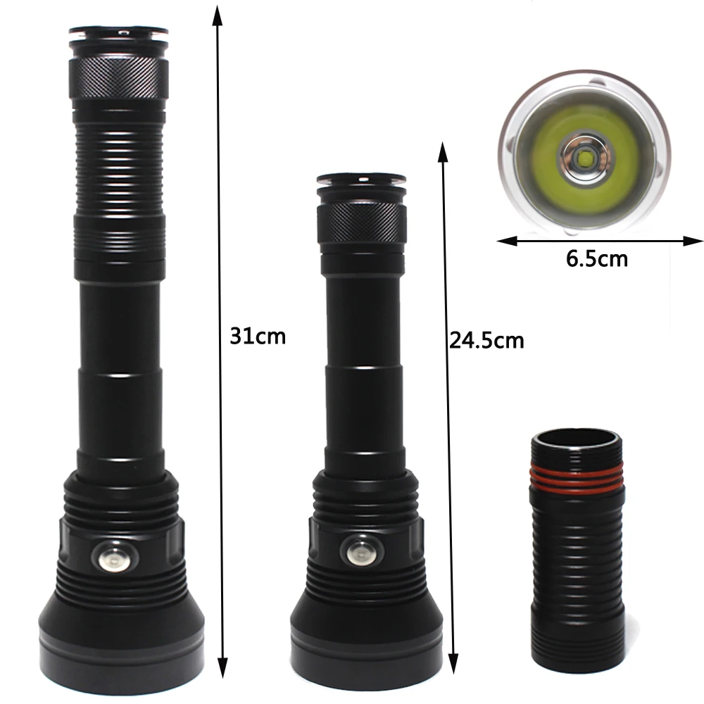 Online Linterna De Buceo XHP70.2 De 8000 Lúmenes, Resistente Al Agua Hasta 100M, Lámpara De Buceo Para Acampar, Luz Para Buceo IPX8