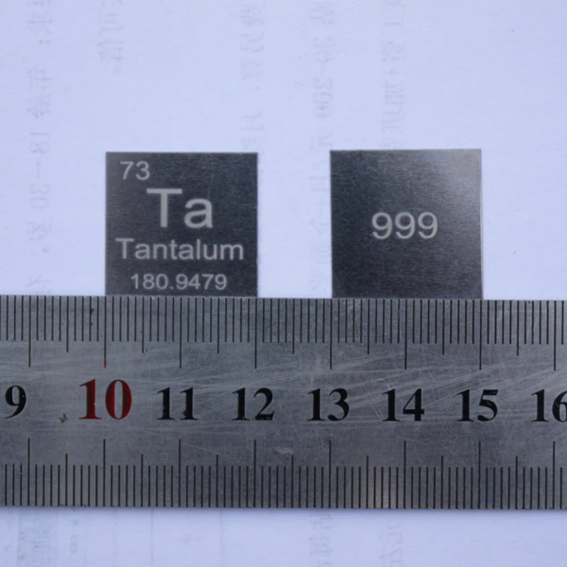 

99.9% High Purity TANTALUM Metal Ta 1.5g Carved Element Periodic Table Sheet 0.2*20*20 mm