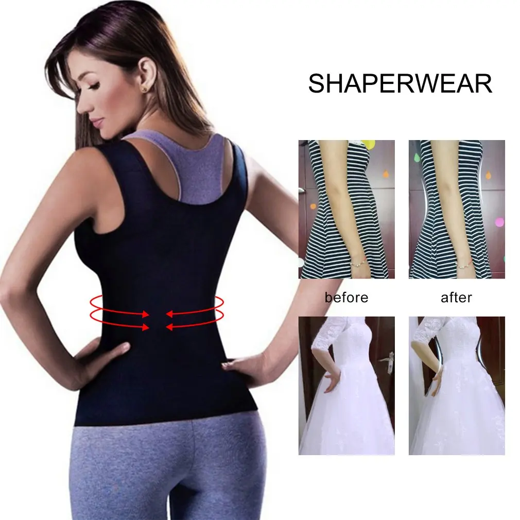Plus Size Neoprene Sweat Sauna Hot Body Shapers Vest Waist Trainer Slimming Shaperwear Weight Loss Corset Drop Ship |