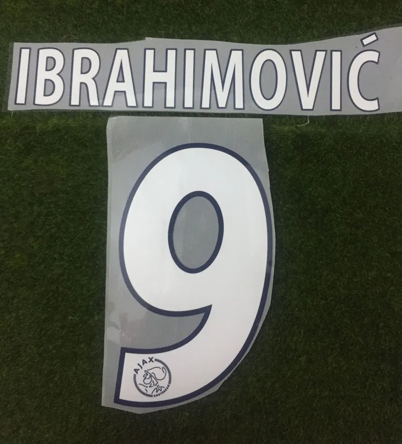 

9 #IBRAHIMOVIC NAMESET Heat Transfer Soccer Patch BADGE