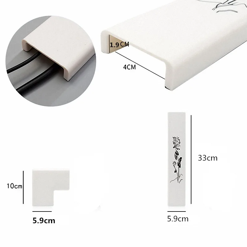 2 шт. самоклеющийся органайзер для управления кабелем держатель шнура