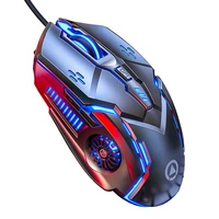 cool gaming mouse wired silent competitive wheel mechanical mode game 6 key 4dpi colorful lamp mause for laptop computer office