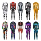 Женский и мужской комбидресс с 3d-цифровой печатью, комбидресс для взрослых в стиле панк, паровой робот будущего, комбидресс, костюмы для косплея на Хэллоуин, наряд