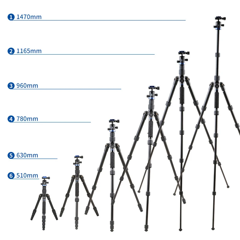 Алюминиевый Портативный штатив Berno IF19 профессиональный дорожный съемный с