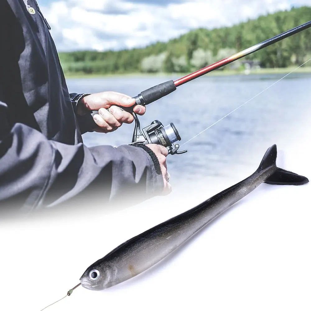 HENG JIA двухцветные Маленькие искусственные рыболовные приманки 8 см 2 г 10 шт./компл.