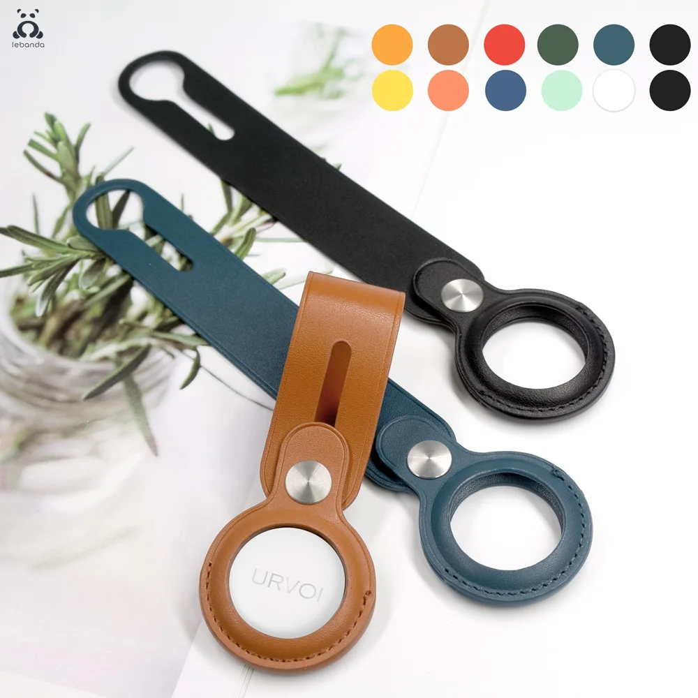 Кожаный защитный чехол Apple AirTag устройство защиты от потери рукав трекер