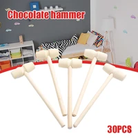 30 pcs wooden hammers for chocolate mini breakable heart hammer martelete %eb%a7%9d%ec%b9%98 wood mallet for chocolate smooth finished marteaua