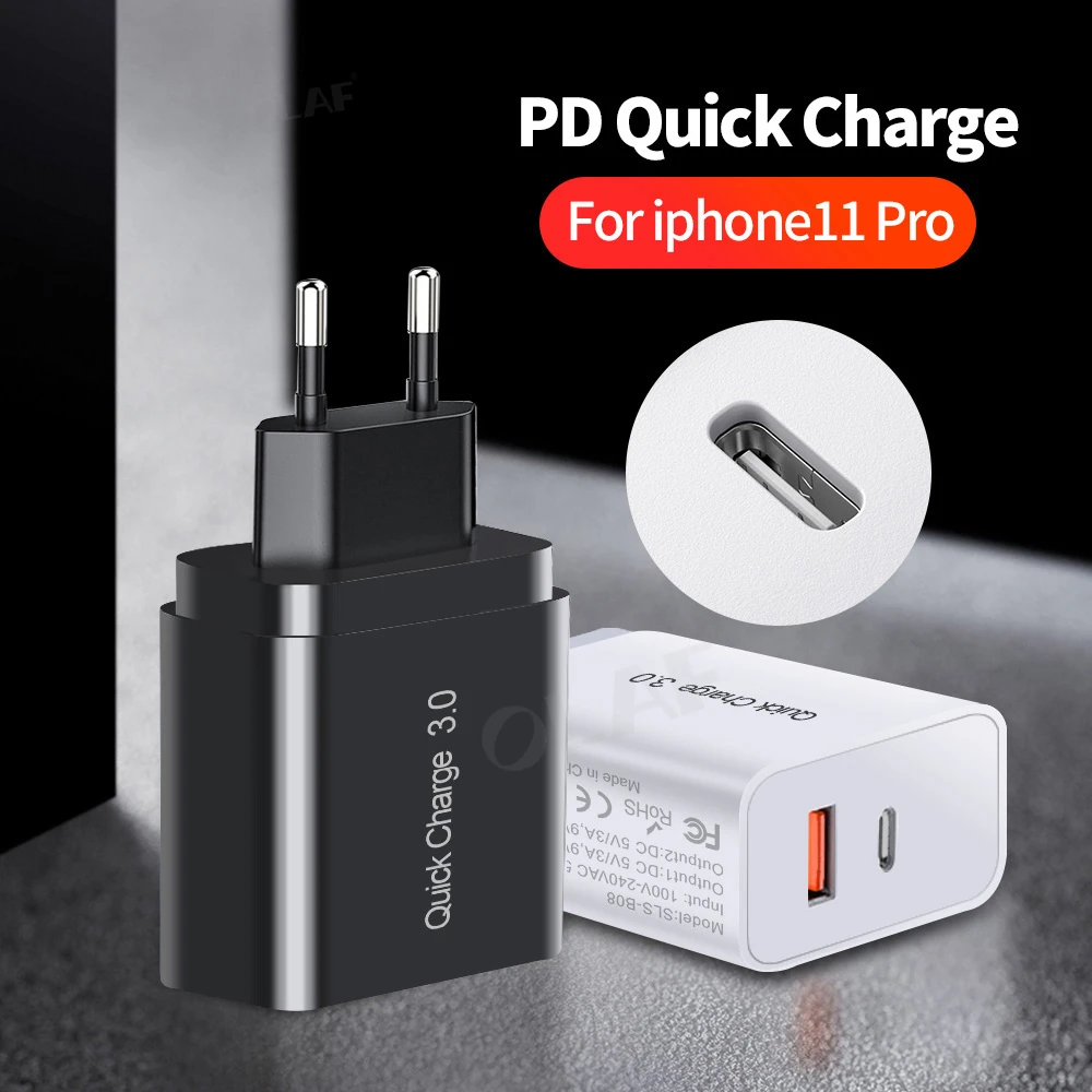 Фото Сетевое зарядное устройство USB Type C с поддержкой быстрой зарядки QC 4 0 3 0 Зарядные Сетевое зарядное устройство USB Type C с поддержкой быстрой зарядки QC 4 0 3 0 Зарядные