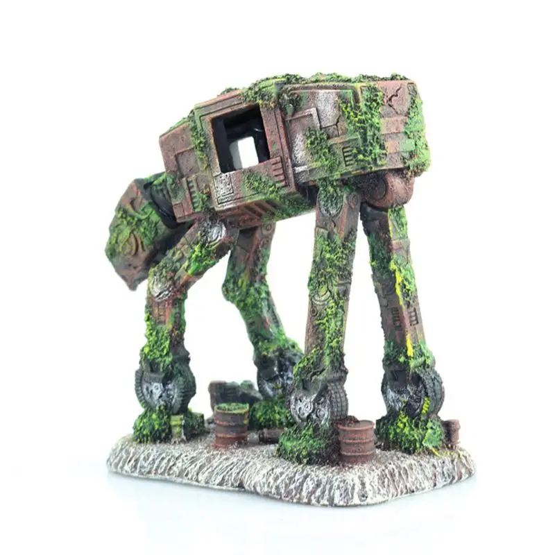 Autobot робот собака в форме аквариума Ландшафтные украшения имитация полимер для