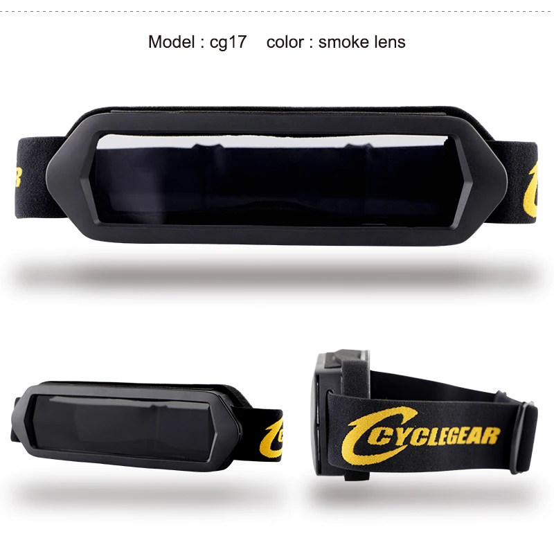 Cyclegear CG17 Мотоцикл MX внедорожные мотокросса очки солнцезащитные очки шлем маска гоночная мото велосипед Верховая езда анти-противотуманные очки