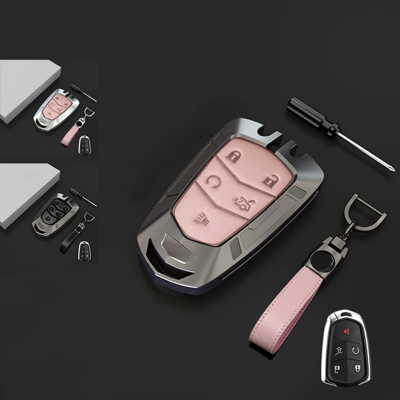 

1 шт., чехол-брелок для ключей из цинкового сплава для Cadillac ATS CT6 CTS SRX XT5 XTS