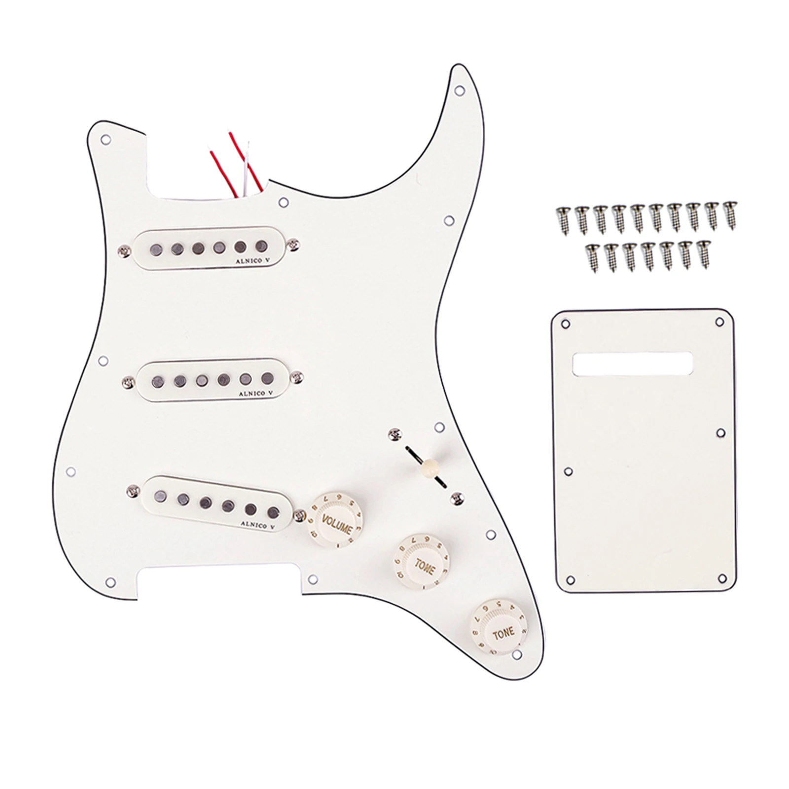 Электрогитара с одной катушкой Pickguard Pickups Alnico V предварительно загруженная 11