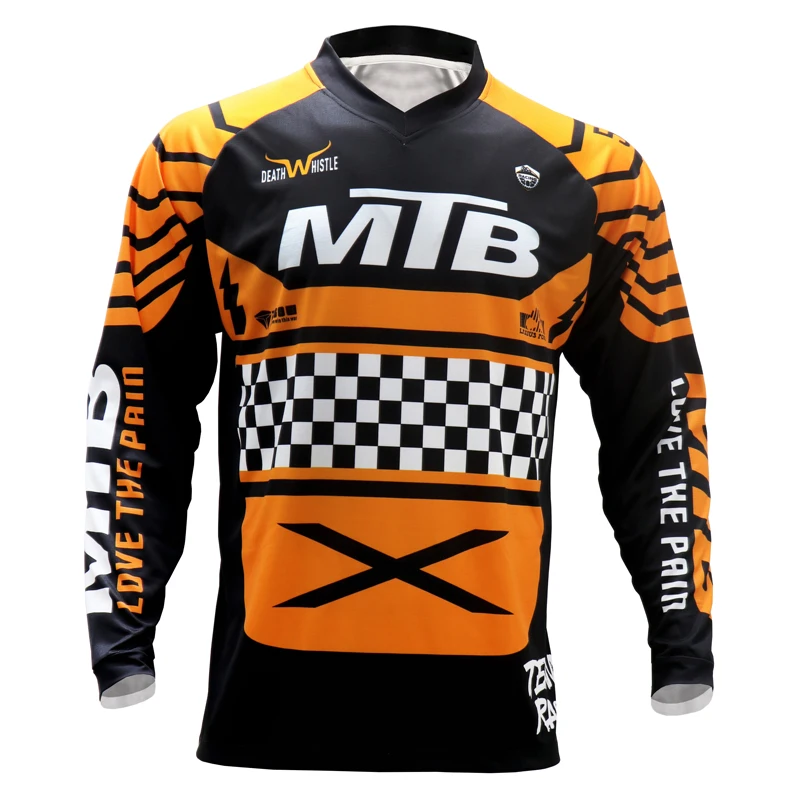 

New Men's Long Sleeve Motocross Jersey PRO Maillot DH Bike Downhill Jersey Mountain Bike Racing Road Bicycle Tops