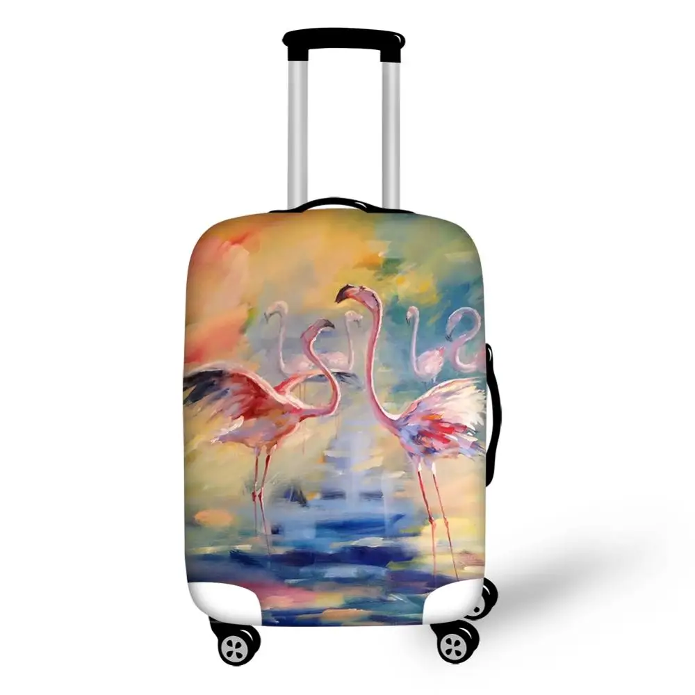 

Чехол для чемодана HaoYun с рисунком фламинго, дорожные аксессуары, Модный водонепроницаемый чехол для чемодана